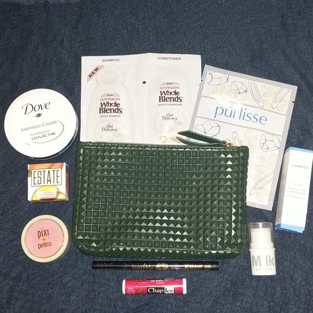 Ipsy Bag w/ Beauty Samples Dove, PIXI